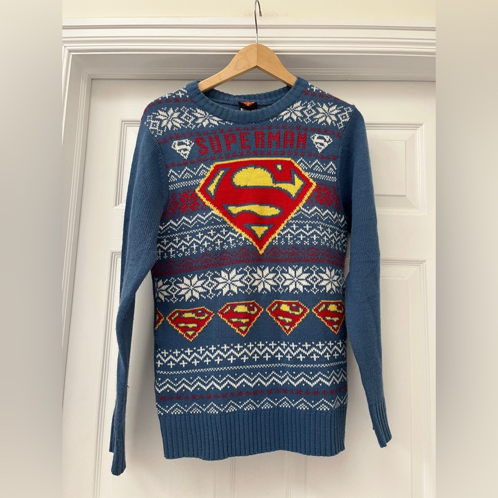 Superman Blue Sweater
